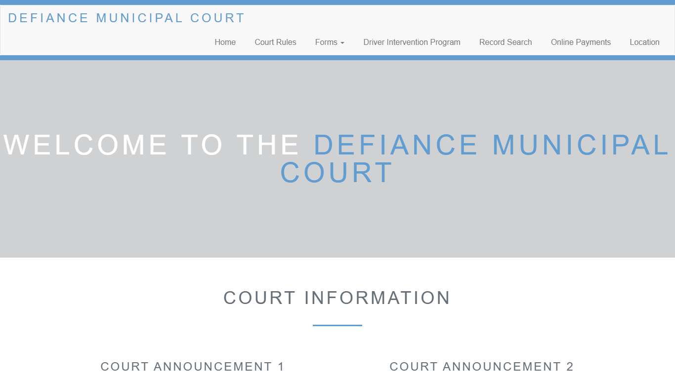 Defiance Municipal Court
